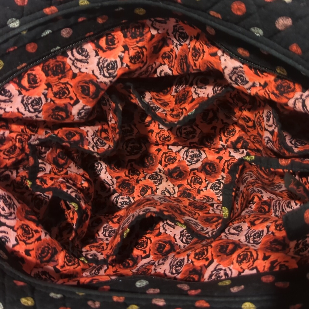 Vera Bradley Villager Havanna Dot Quilted Tote/Shoulder Bag - Picture 8 of 10